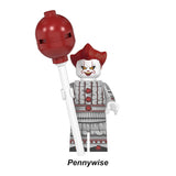 Load image into Gallery viewer, Pennywise IT Clown Horror Movie LEGO-compatible minifigure | custom brick minifigures