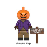 Load image into Gallery viewer, Pumpkin King Nightmare Before Christmas LEGO-compatible minifigure | custom brick minifigures