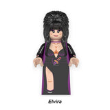 Load image into Gallery viewer, Elvira Horror Movie LEGO-compatible minifigure | custom brick toy figure