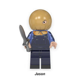 Load image into Gallery viewer, Jason Voorhees Sack Face Horror Movie LEGO-compatible minifigure | custom brick toy figure