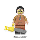 Load image into Gallery viewer, Leatherface Horror Movie LEGO-compatible minifigure | custom brick toy figure