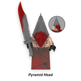 Load image into Gallery viewer, Pyramid Head Horror Movie LEGO-compatible minifigure | custom brick toy figure