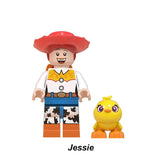 Load image into Gallery viewer, Jessie with mini Ducky Toy Story Series 5 LEGO-compatible custom brick minifigure