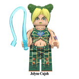 Load image into Gallery viewer, Jolyne Cujoh Stone Ocean LEGO-compatible minifigure | custom brick minifigures