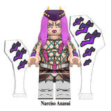 Load image into Gallery viewer, Narciso Anasui JoJo's Bizarre Adventure LEGO-compatible minifigure | custom brick minifigures