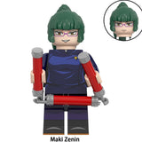 Load image into Gallery viewer, Maki Zenin Jujutsu Kaisen LEGO-compatible minifigure | custom brick minifigures