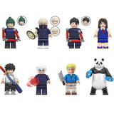 Load image into Gallery viewer, Jujutsu Kaisen minifigure set Yuta Okkotsu, Kento Nanami, Suguru Geto LEGO-compatible building block toys | 8-piece set