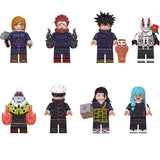 Load image into Gallery viewer, Jjk minifigure set Yuji Itadori, Nobara Kugisaki, Megumi Fushiguro LEGO-compatible building block toys | 8-piece set