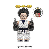 Load image into Gallery viewer, Ryomen Sukuna Jujutsu Kaisen LEGO-compatible minifigure | custom brick minifigures