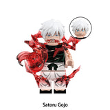 Load image into Gallery viewer, Satoru Gojo Jujutsu Kaisen LEGO-compatible minifigure | custom brick minifigures