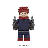 Load image into Gallery viewer, Yuji Itadori Jujutsu Kaisen LEGO-compatible minifigure | custom brick minifigures