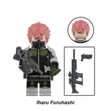 Load image into Gallery viewer, Iharu Furuhashi Kaiju No. 8 Defense Force LEGO-compatible minifigure | custom brick minifigures