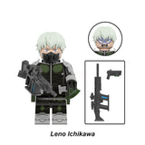Load image into Gallery viewer, Leno Ichikawa Kaiju No. 8 Defense Force LEGO-compatible minifigure | custom brick minifigures