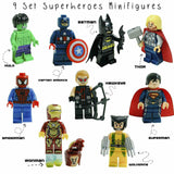 Load image into Gallery viewer, Marvel Avengers minifigure set Iron Man, Captain America, Thor LEGO-compatible building block toys | 8-piece set