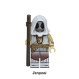 Load image into Gallery viewer, Zenpool Superheroes LEGO-compatible minifigure | custom brick minifigures
