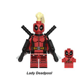 Load image into Gallery viewer, Lady Deadpool Wanda Wilson Deadpool Corps LEGO-compatible minifigure | custom brick minifigures