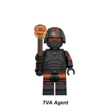 Load image into Gallery viewer, TVA Agent Time Variance Authority Marvel LEGO-compatible minifigure | custom brick minifigures