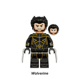 Load image into Gallery viewer, Logan Wolverine Brown Suit Marvel LEGO-compatible minifigure | custom brick minifigures
