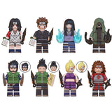 Load image into Gallery viewer, Naruto minifigure set Shikamaru Nara, Hinata Hyuga, Ino Yamanaka LEGO-compatible building block toys | 8-piece set