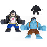 Load image into Gallery viewer, One Piece Luffy Gear 4 size comparison Set 10 LEGO-compatible brick minifigure