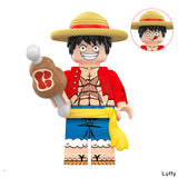 Load image into Gallery viewer, Luffy Straw Hat One Piece Set 9 LEGO-compatible minifigure brick toy
