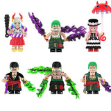 Load image into Gallery viewer, One Piece Set 4 LEGO-compatible custom anime brick minifigures collection