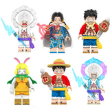 Load image into Gallery viewer, One Piece Set 9 LEGO-compatible custom anime brick minifigures collection