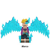 Load image into Gallery viewer, Marco the Phoenix Whitebeard Pirates One Piece LEGO-compatible minifigure | custom brick minifigures