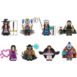 Load image into Gallery viewer, One Piece minifigure set Boa Hancock, Dracule Mihawk, Trafalgar Law LEGO-compatible building block toys | 8-piece set