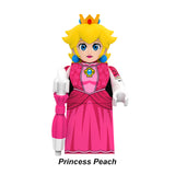 Load image into Gallery viewer, Princess Peach Super Mario Series 2 LEGO-compatible custom brick minifigure