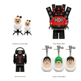 Load image into Gallery viewer, Skibidi Toilet Collection: Series 3 — 4-Piece Custom Minifigure Set