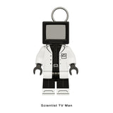 Load image into Gallery viewer, Scientist TV Man Skibidi Toilet Series 17 LEGO-compatible minifigure | custom brick minifigures