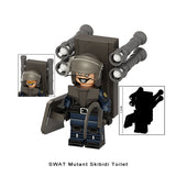 Load image into Gallery viewer, SWAT Mutant Skibidi Toilet Skibidi Mutant LEGO-compatible minifigure | custom brick minifigures
