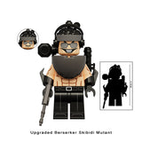 Load image into Gallery viewer, Upgraded Berserker Skibidi Toilet Mutant LEGO-compatible minifigure | custom brick minifigures