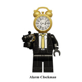 Load image into Gallery viewer, Alarm Clockman Skibidi Toilet Multiverse LEGO-compatible minifigure | custom brick minifigures