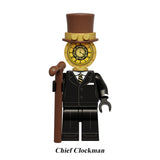 Load image into Gallery viewer, Chief Clockman Skibidi Toilet Multiverse LEGO-compatible minifigure | custom brick minifigures