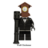 Load image into Gallery viewer, Wall Clockman Skibidi Toilet Multiverse LEGO-compatible minifigure | custom brick minifigures