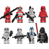 Load image into Gallery viewer, Ultimate Star Wars Villain Minifigure Collection featuring Darth Vader, 501st Legion, Galactic Marine, Shock Trooper, and First Order Stormtroopers | Star Wars Minifigures