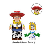 Load image into Gallery viewer, Toy Story 5 custom Jessie minifigure with knifey companion — Buzz Lightyear series.