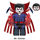 Load image into Gallery viewer, Mr. Sinister Villain X-Men Classic LEGO-compatible minifigure | custom brick minifigures