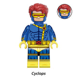 Load image into Gallery viewer, And Cyclops Superheroes LEGO-compatible minifigure | custom brick minifigures