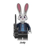 Load image into Gallery viewer, Judy Hopps Zootopia LEGO-compatible minifigure | custom brick toy figure