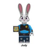 Load image into Gallery viewer, Judy Hopps Zootopia LEGO-compatible minifigure | custom brick toy figure