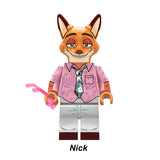 Load image into Gallery viewer, Nick Wilde Zootopia LEGO-compatible minifigure | custom brick toy figure
