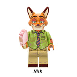 Load image into Gallery viewer, Nick Wilde Zootopia LEGO-compatible minifigure | custom brick toy figure